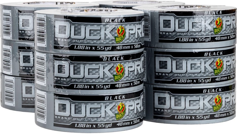 Pro Black Duct Tape 1.88-in x 55 Yard(s) 12 -Pack