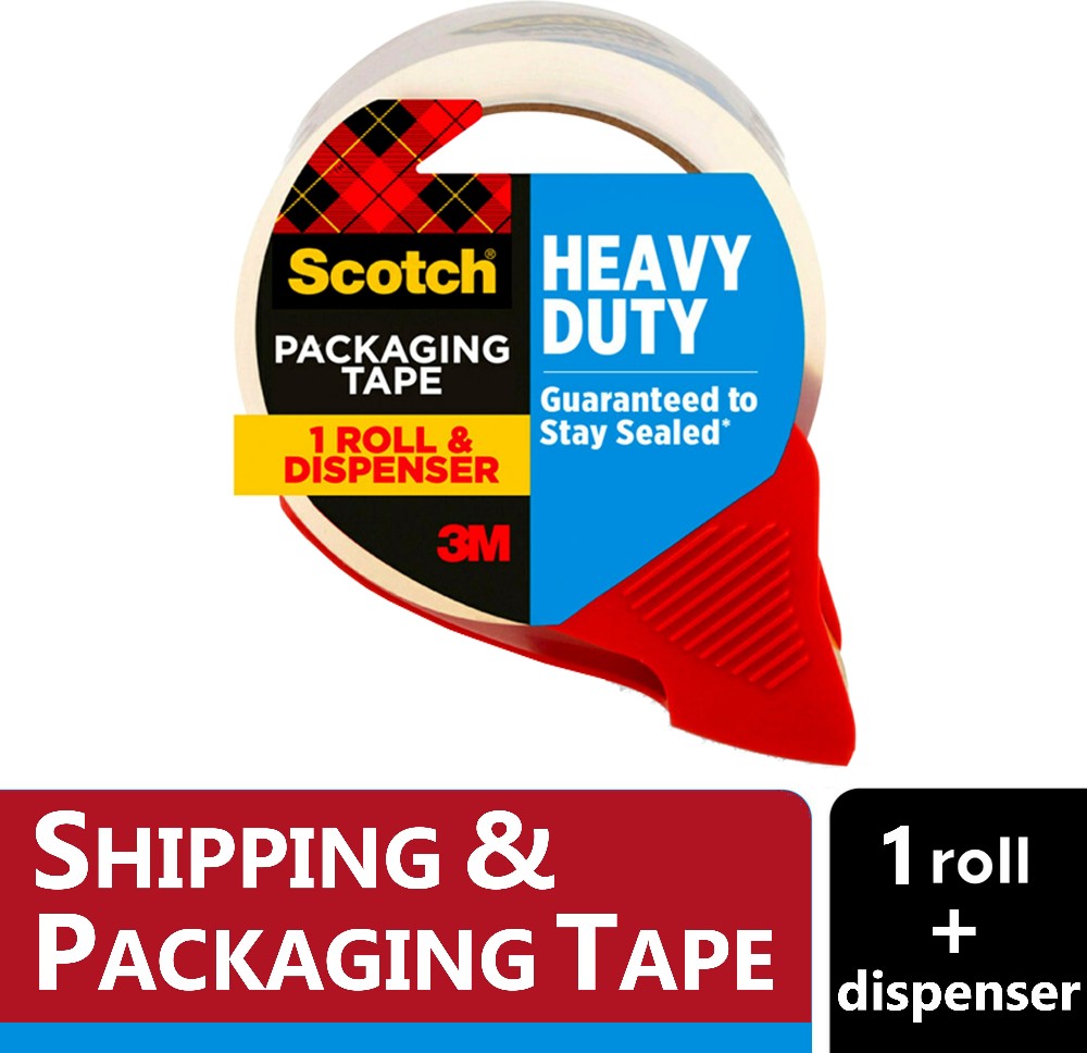 1 -Pack 1.88-in x 38.2-yd Heavy Duty Packaging tape Dispenser Included