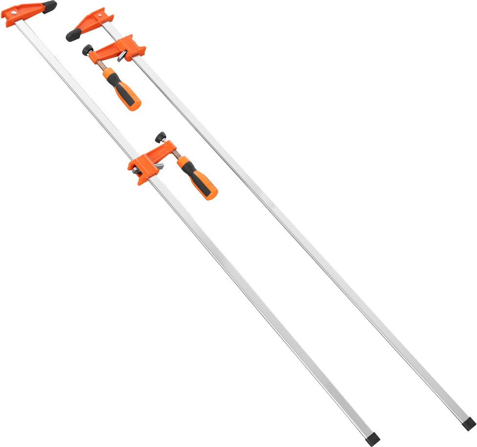 2 -Pack 36-in 36-IN One-Handed F Clamp 600 lbs 600-lb Bar Clamp