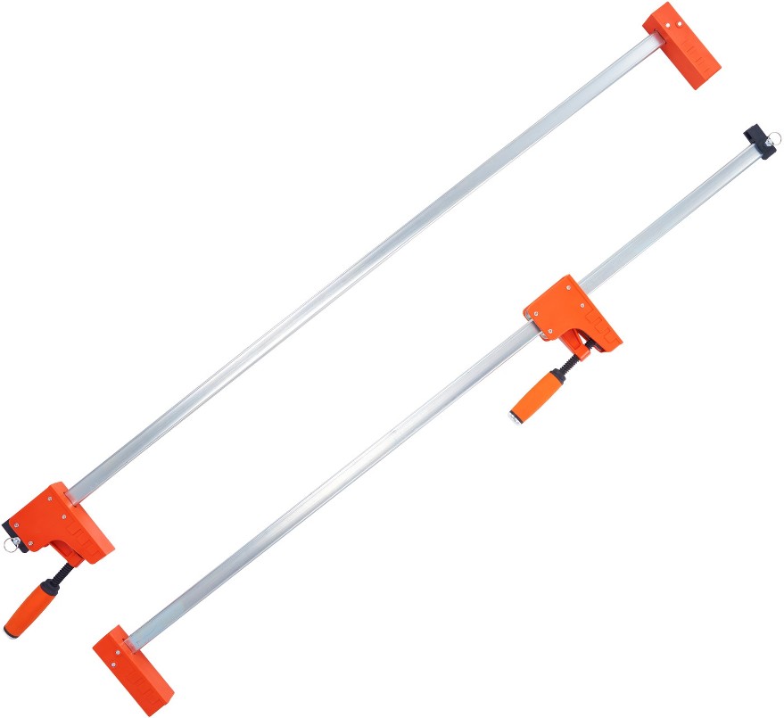 2 -Pack 50-in 50-IN One-Handed F Clamp 1100 lbs Bar Clamp