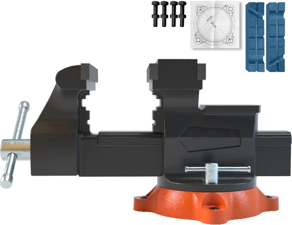 6-1/2-in Ductile iron Bench Vise Multi-purpose Vise