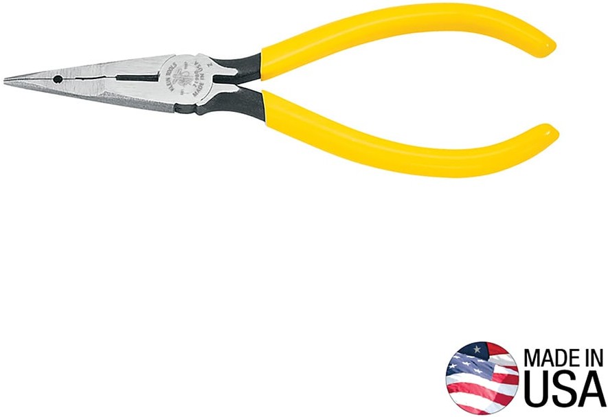 Telephone Work Pliers, Needle-Nose Side-Cutters, Type L1, 6-1/2-Inch