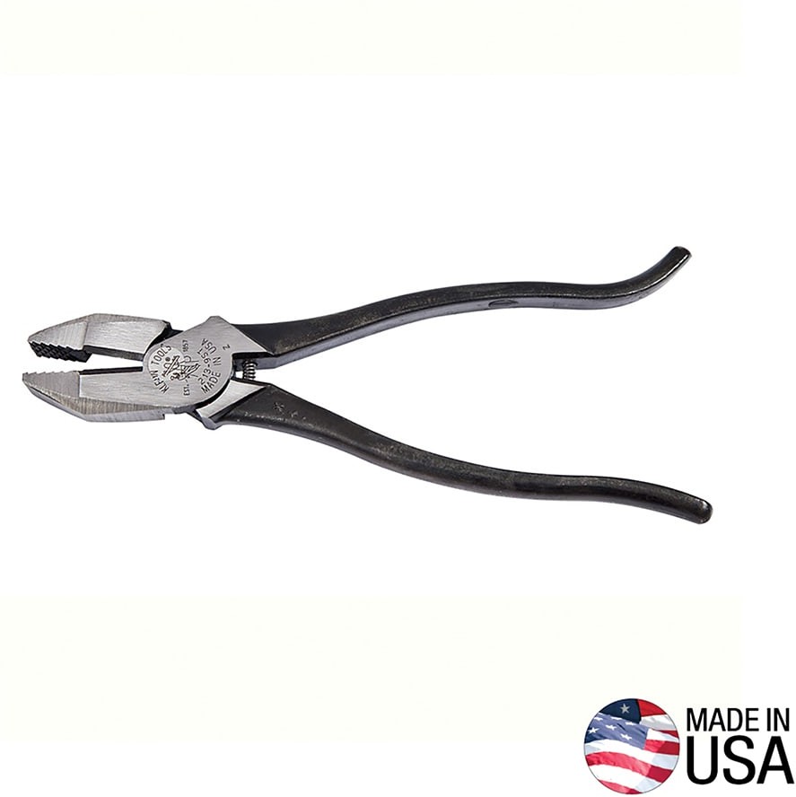 Ironworker's Pliers, Aggressive Knurl, 9-Inch