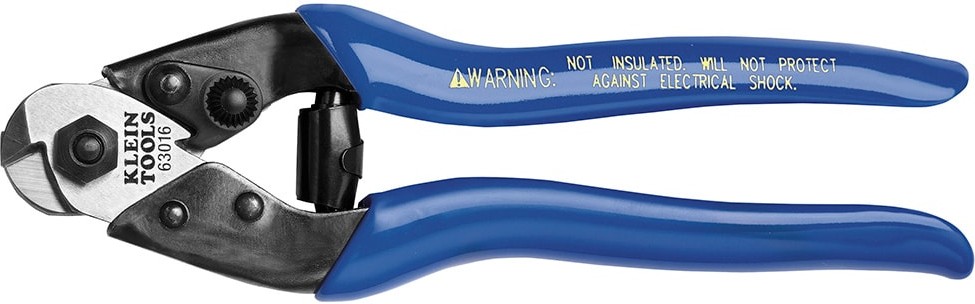 Heavy-Duty Cable Cutter, Blue, 7 1/2-Inches