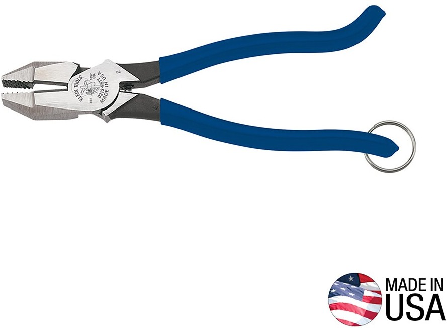 Ironworker's Pliers with Tether Ring