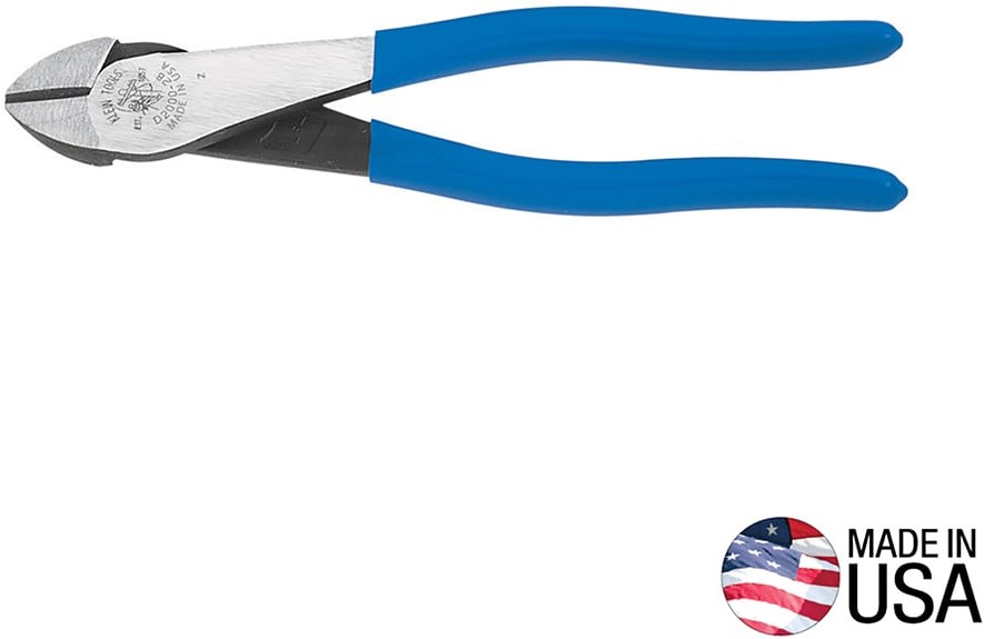 Diagonal Cutting Pliers, Heavy-Duty, High-Leverage, 8-Inch