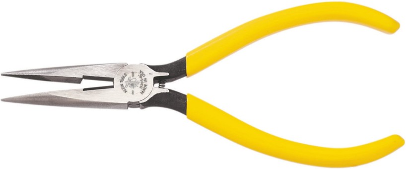 Pliers, Needle Nose Side-Cutters with Spring, 6-Inch