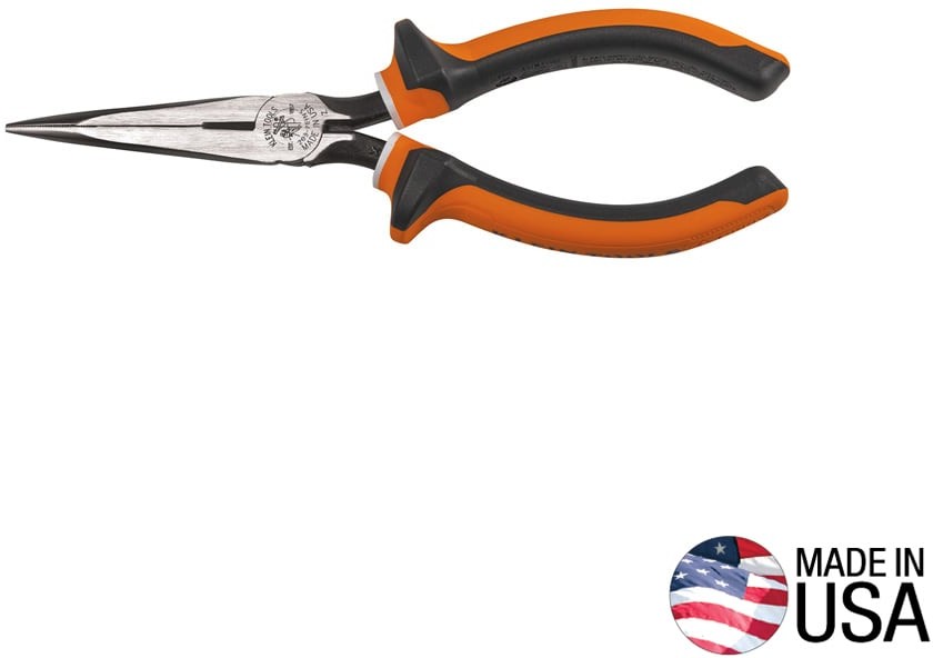 Long Nose Side Cut Pliers, 7-Inch Slim Insulated