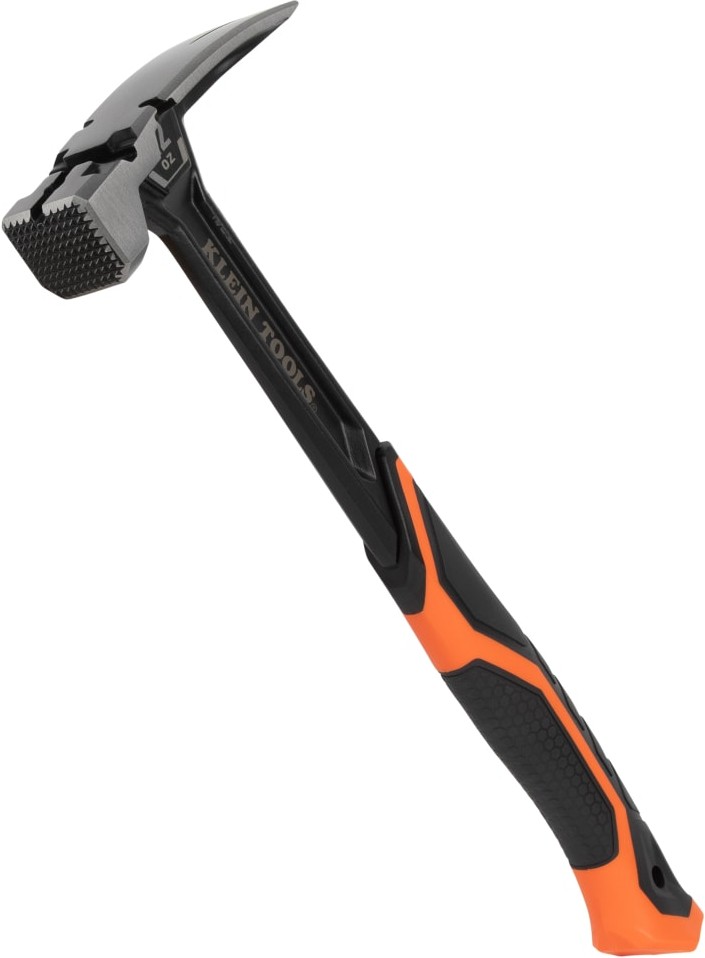 Milled Face Steel Claw Hammer, 22-Ounce