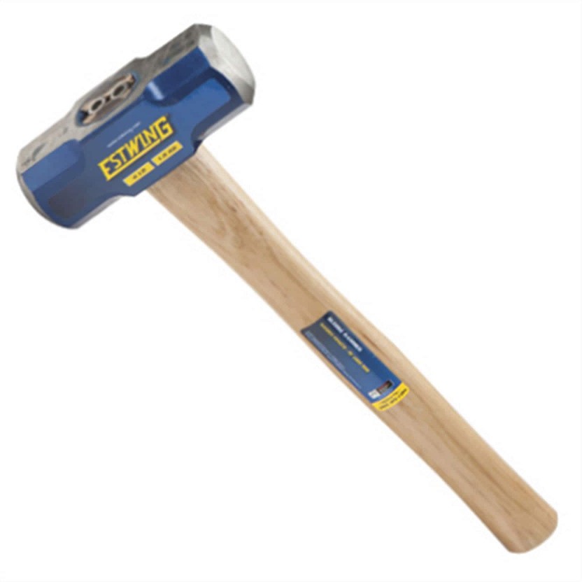 4 Pound Head Hard Face Stake Sledge Hammer with 16 Inch Hickory Handle