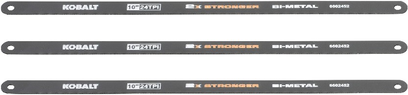 10-in Steel Fine finish cut Hacksaw blade 3 -Pack