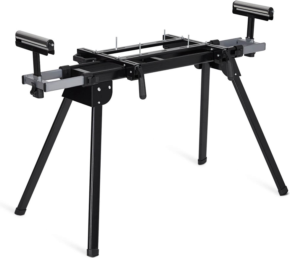 Miter Saw Stand Universal Miter Saw Table 440 LBS Load Capacity 76-4/5 Adjustable Folding Saw Stands