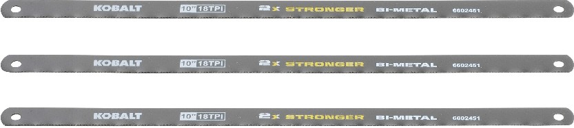10-in Bi-metal Fine finish cut Hacksaw blade 3 -Pack