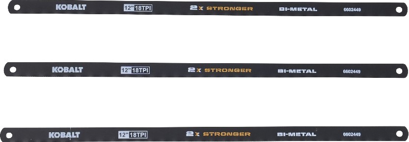 12-in Steel Fine finish cut Hacksaw blade 3 -Pack