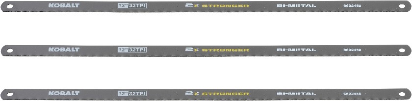 12-in Steel Fine finish cut Hacksaw blade 3 -Pack
