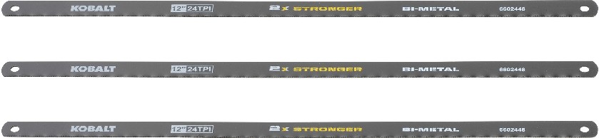 12-in Bi-metal Fine finish cut Hacksaw blade 3 -Pack