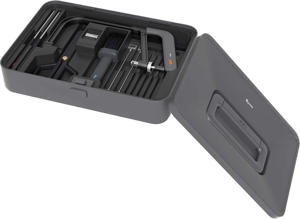 13 -Piece Black Household Tool Set with Hard Case