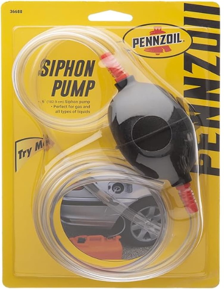Hand Operated Plastic 72 in. Siphon Pump