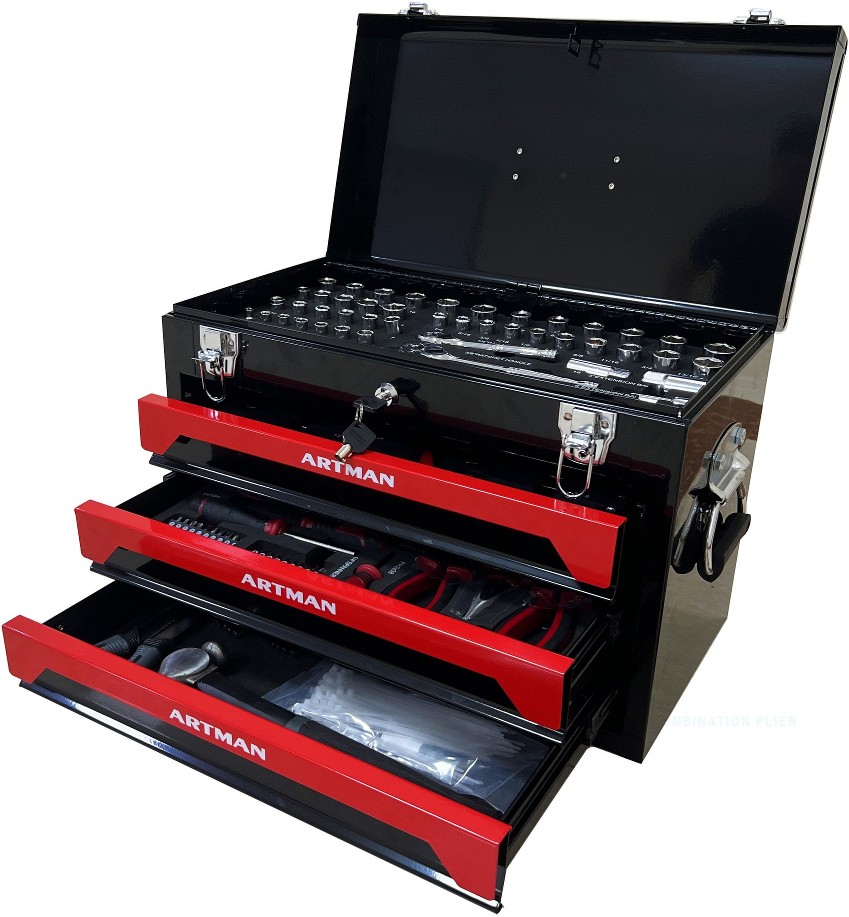 339 -Piece Standard (SAE) and Metric Mechanics Tool Set with Hard Case