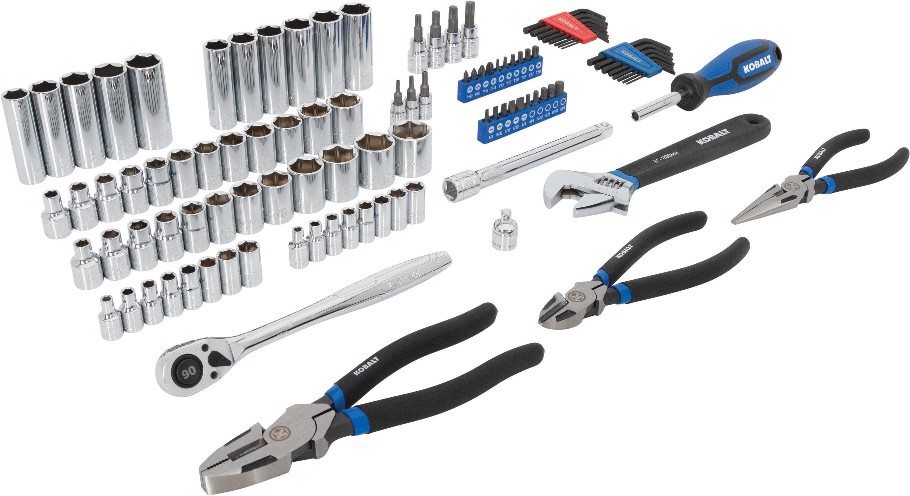 102 -Piece Standard (SAE) and Metric Mechanics Tool Set with Hard Case