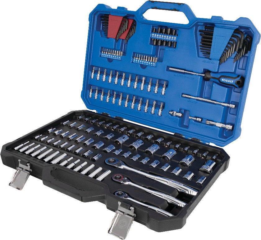 170 -Piece Standard (SAE) and Metric Mechanics Tool Set with Hard Case