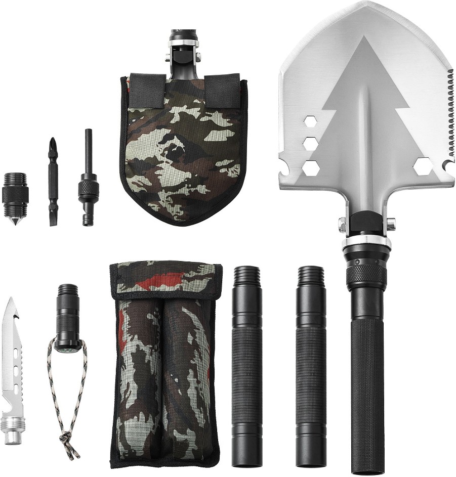 11 Piece Survival Shovel Multi-Tool