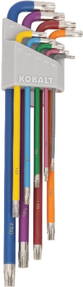 Assorted Torx (star) 9 -Pieces Torx key set