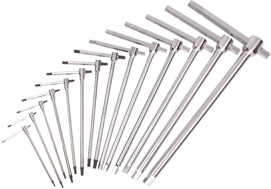Assorted T-Handle Metric 14 -Pieces Hex key set