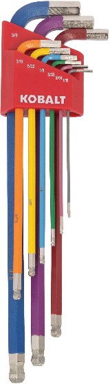 Assorted Standard (SAE) 9 -Pieces Hex key set