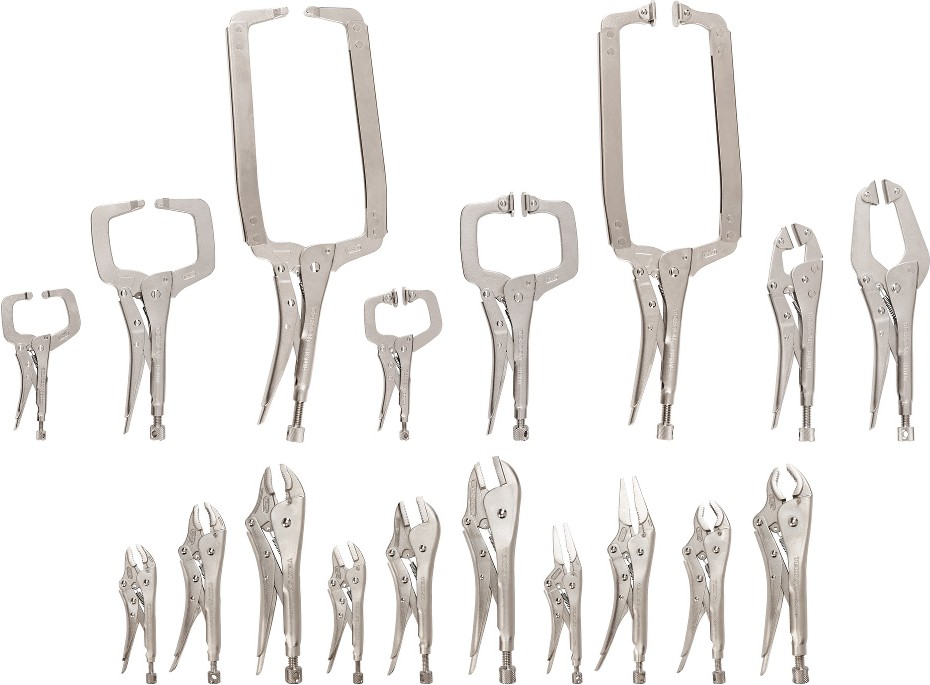 Pliers and Locking C-Clamp Locking plier set 18 -Piece