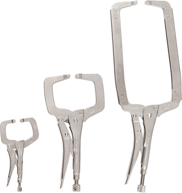 Locking C-Clamp Locking plier set 3 -Piece