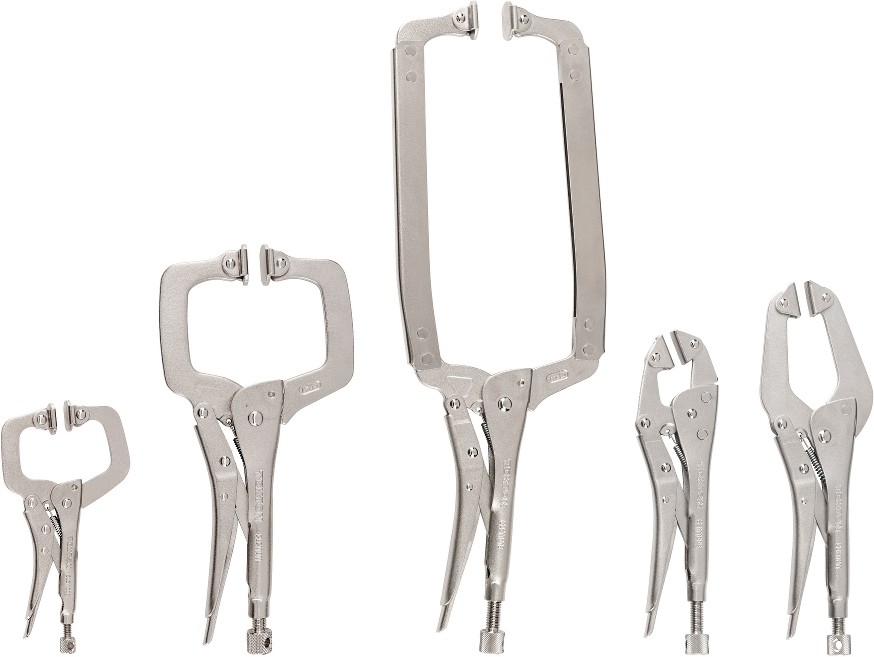 Swivel Pad Locking plier set 5 -Piece