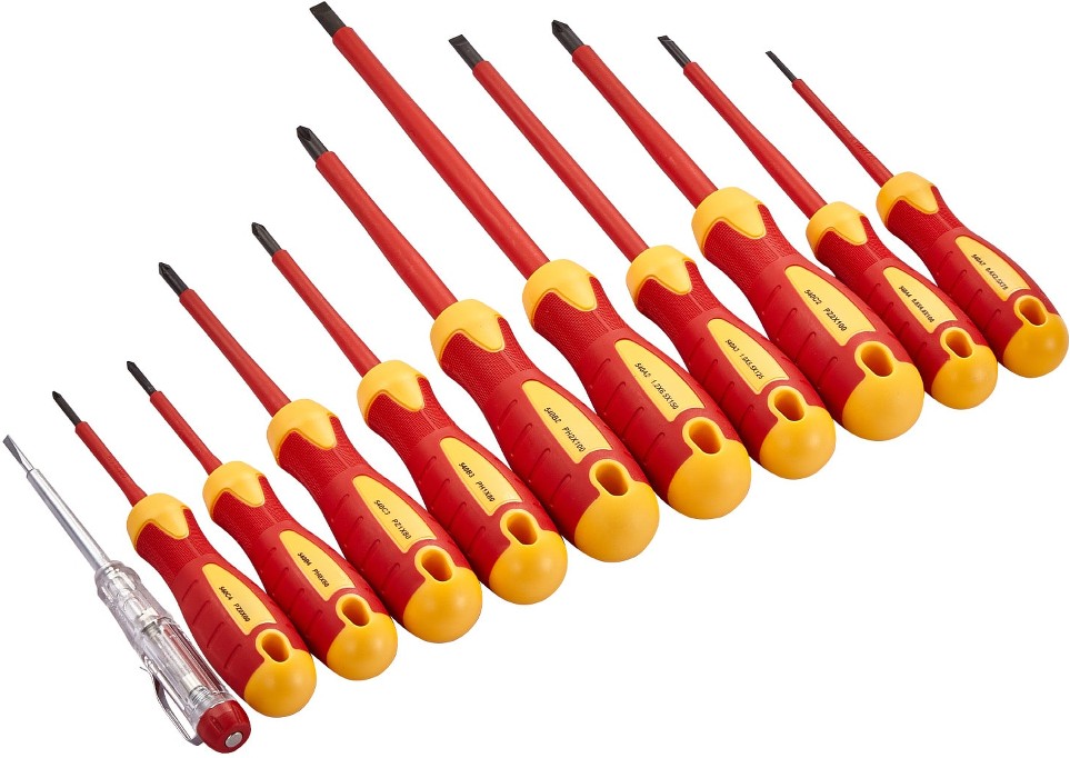 Insulated Screwdriver Set 11-Piece Professional Electrical Screwdriver Set 1000V Insulated Electrician Tool Set