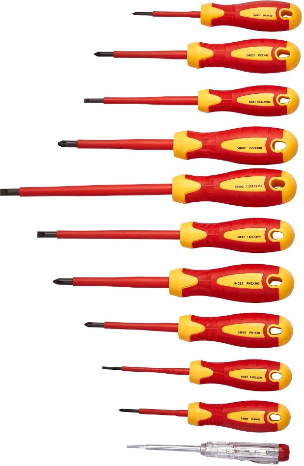 11-Piece Insulated Screwdriver Set 11 -Piece 1/4-in Magnetic Screwdriver Set