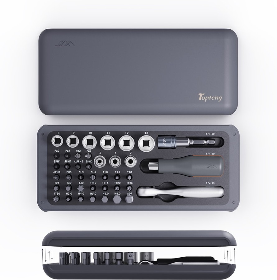 41 -Piece 1-in Magnetic Ratcheting Multi-Bit Screwdriver Set