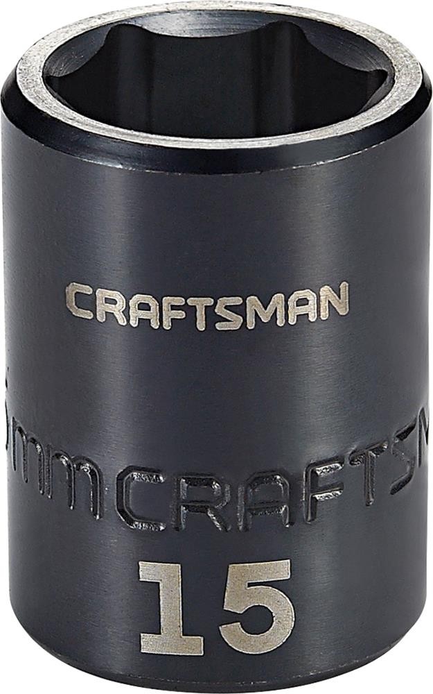Metric 3/8-in Drive 15mm 6-point Impact Socket Individual