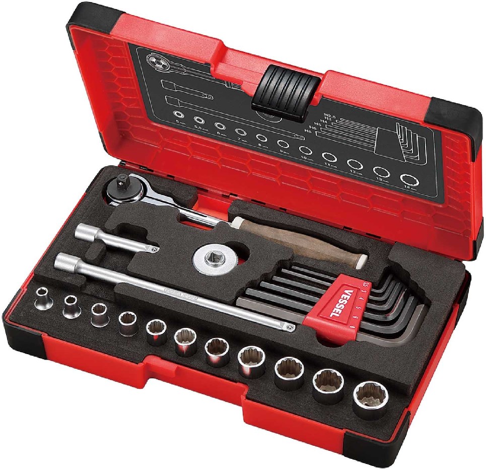 1/4-in Drive Metric 10mm Deep Socket Set 21 -Pieces