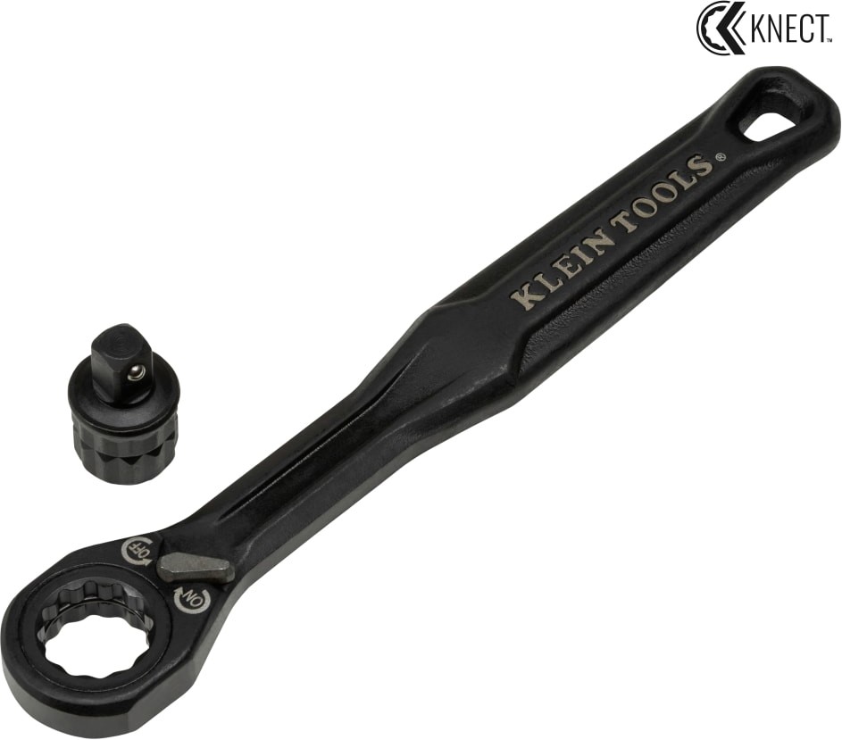 KNECT (S) Pass Through Ratchet and 1/4-Inch Drive Socket Adapter Set