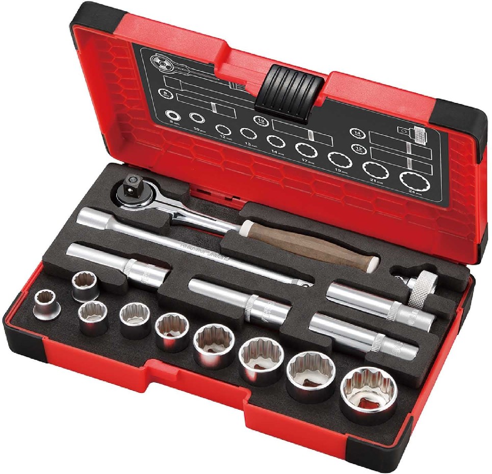 3/8-in Drive Metric 10mm Deep Socket Set 16 -Pieces