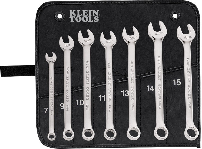 Combination Wrench Set, Metric, 7-Piece