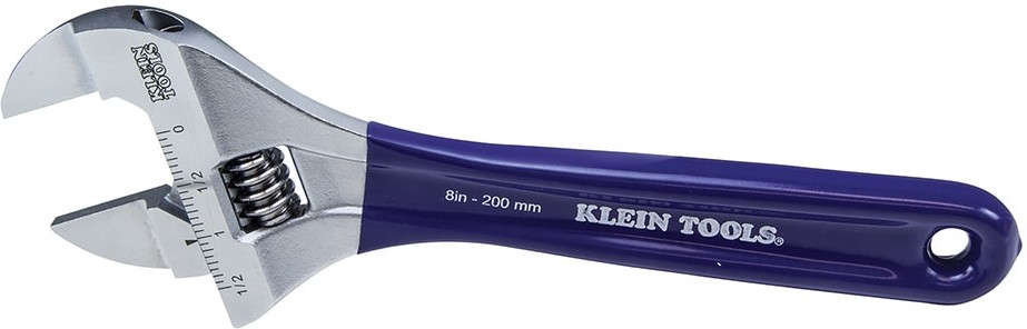 Slim-Jaw Adjustable Wrench, 8-Inch