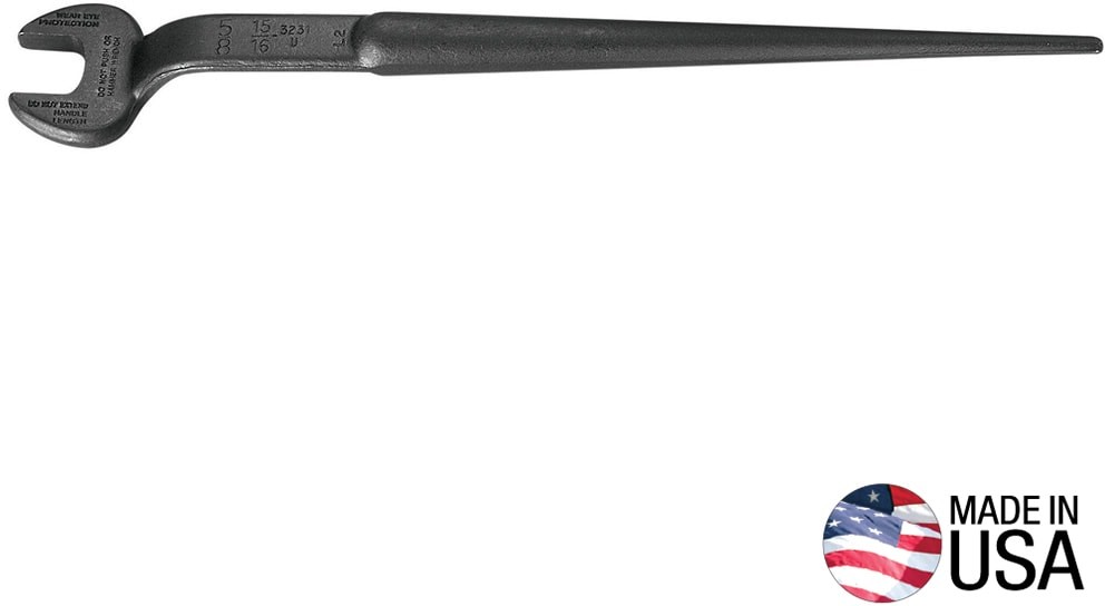 Spud Wrench, 15/16-Inch Nominal Opening for Utility Nut