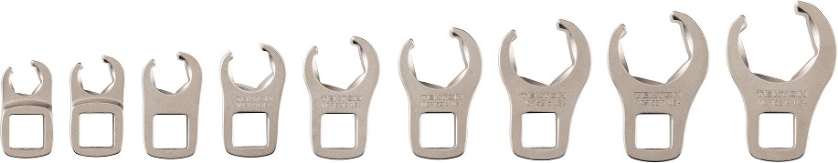 9-Piece Set 6-point Flare Nut Open End Wrench
