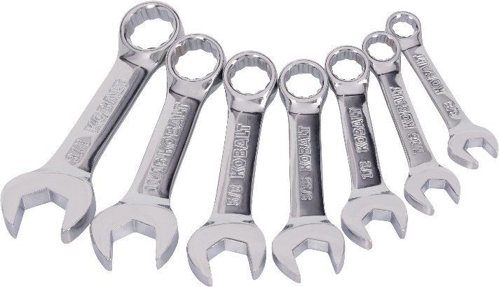 7 -Piece Set 12-point Standard (SAE) Standard Combination Wrench Includes Hard Case
