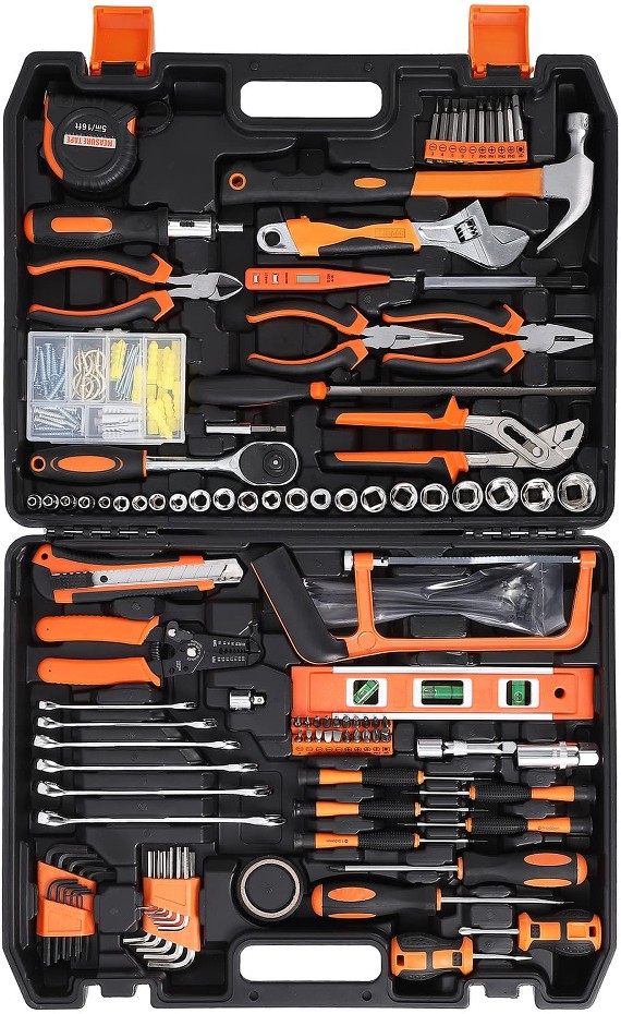 236 Pcs tools set contains tools needed for most small repairs and basic DIY projects around the house