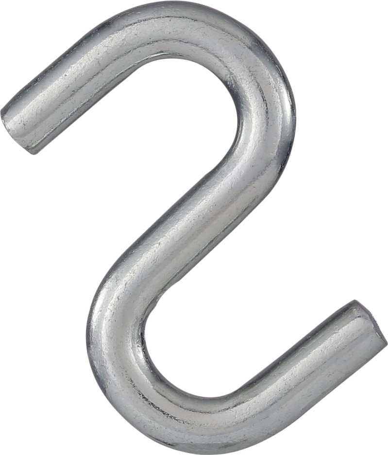 2.0-Inches Zinc Plated Zinc S-hook 2 -Pack