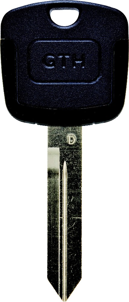 Black Transponder Steel Automotive Key Blank