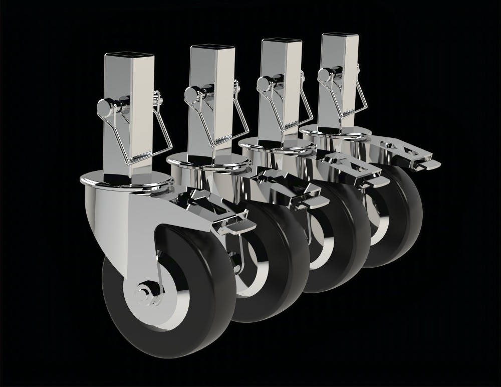 Steel Casters For Scaffolding 4 -Pack