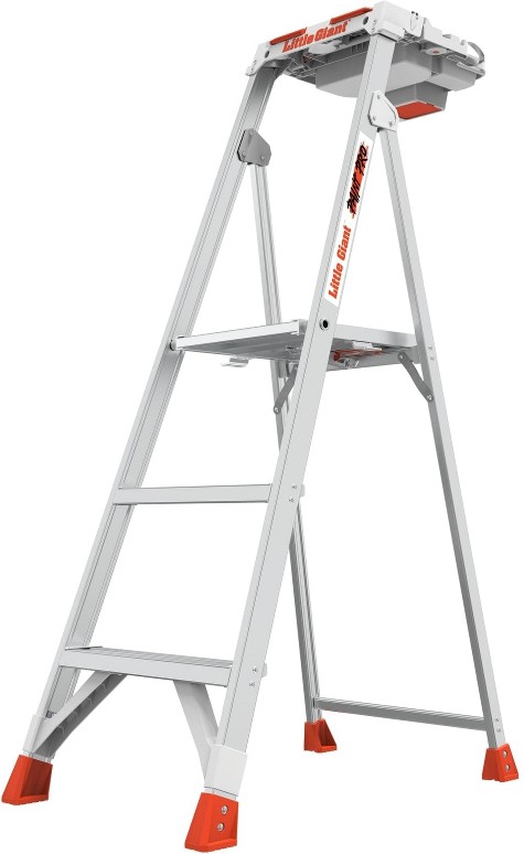 Paint Pro 5 Ft Step Ladder - Lightweight Aluminum Ladder with Tool Storage and 375 Lbs Capacity