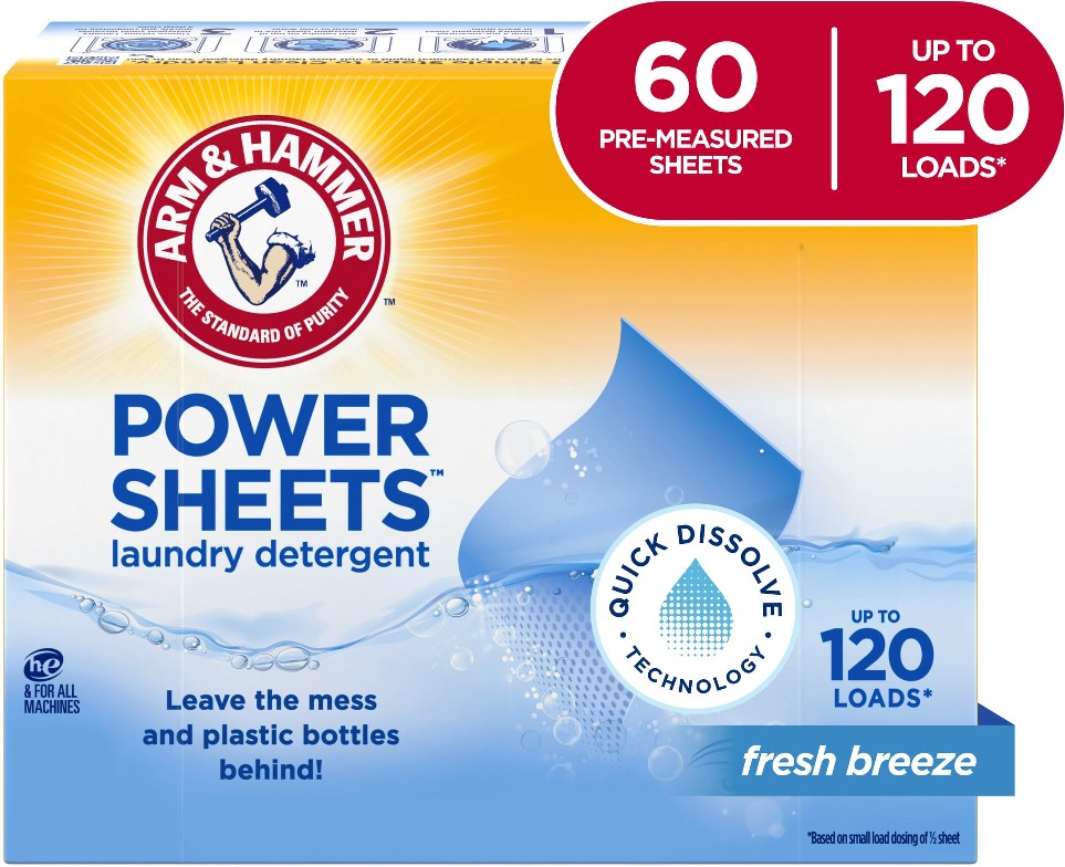 60 -Pack Fresh Breeze HE Laundry Detergent 120 Loads 60 -Count